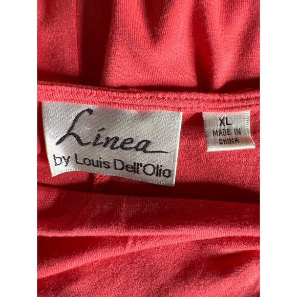 Linea by Louis Dell’ Olio Women’s XL Midi Shift Dress pull over stretch - Picture 10 of 12